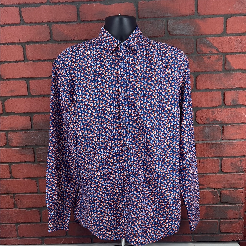 Sugar‎ Shirt Mens Large Floral Button Down